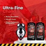 SnapBack Chalk Line with Releasable Tip® (1 Unit.) & Baboon Butt Red 10oz Chalk (2 Unit.)