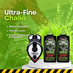 SnapBack Chalk Line with Releasable Tip®  (1 Unit) & Mean Green 10oz Chalk (2 Unit)