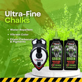 SnapBack Chalk Line with Releasable Tip®  (1 Unit) & Mean Green 10oz Chalk (2 Unit)