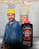 Tiza de marcado de visibilidad extrema fluorescente rosa varonil