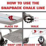 SnapBack Chalk Line with Releasable Tip®