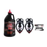 SnapBack Chalk Line with Releasable Tip® (2 Units) & Manly Pink 3lb Chalk (1 unit)